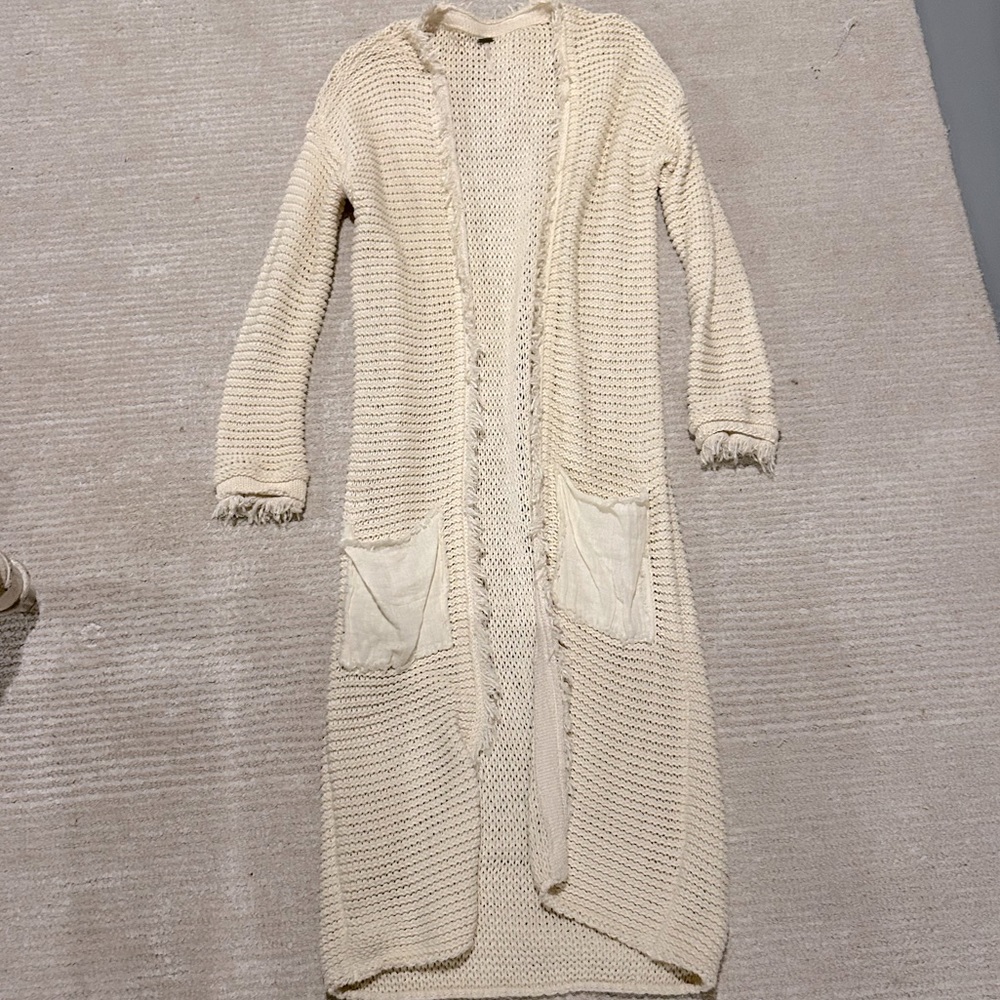 Free people sweater cardigan duster
